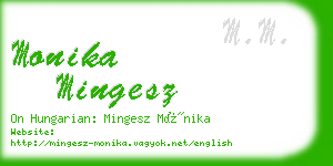 monika mingesz business card